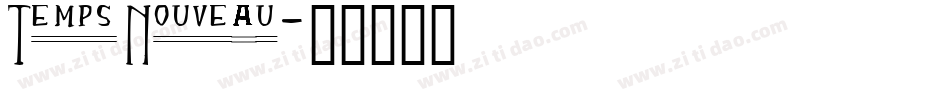 Temps Nouveau字体转换